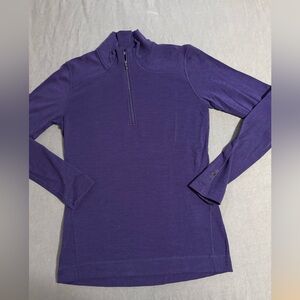 SmartWool Classic 250 Thermal Base Layer Top Women's Large Purple
